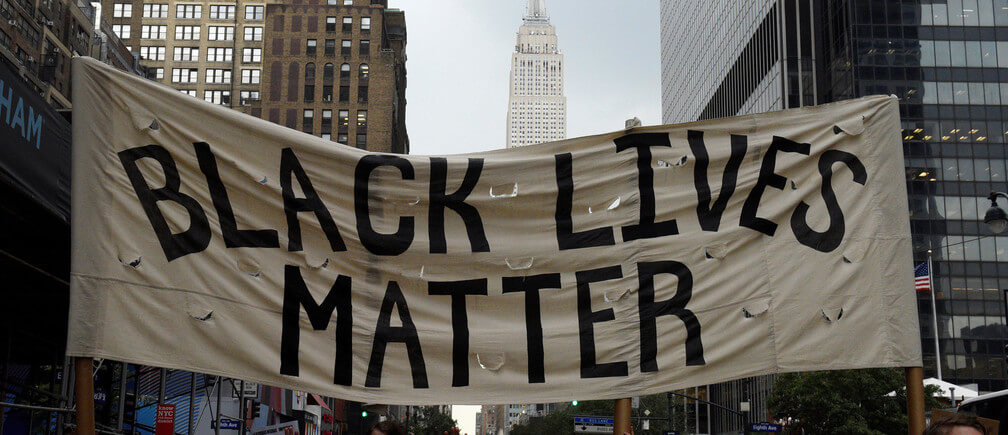 Black Lives Matter banner