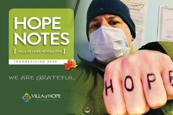 Cover of Hope Notes, Thanksgiving issue