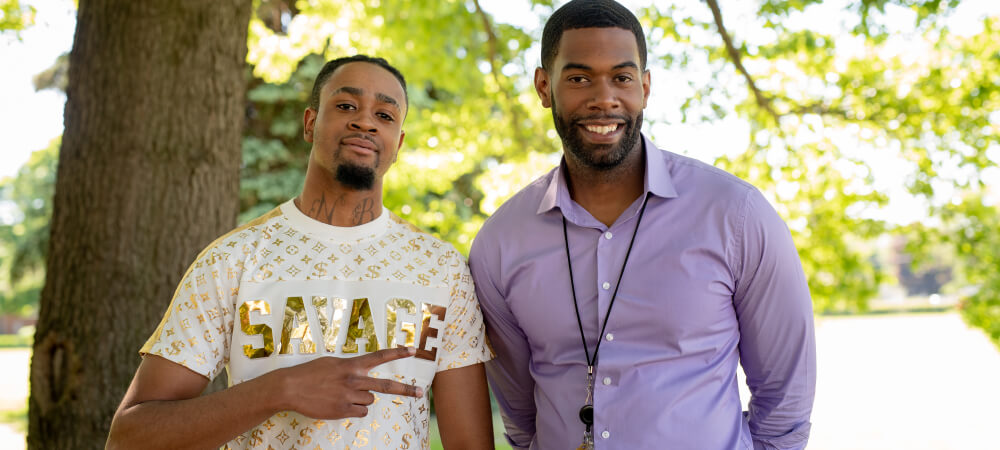 Noah and LeVar Sanders, Director of Work Based Learning