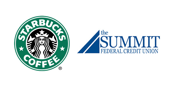 Starbucks logo Summit logo