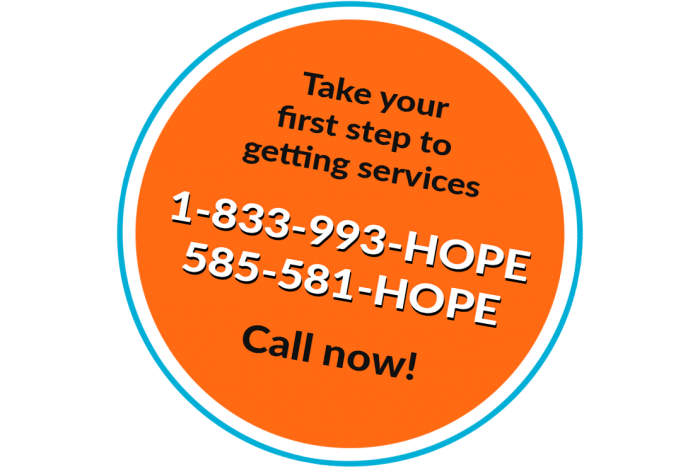 Call 585-581-HOPE for services